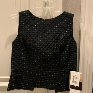 Jessica McClintock Woman’s Black Sparkle crop top